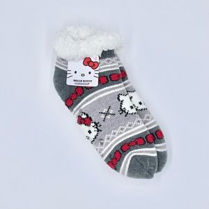 NEW Sanrio Hello Kitty Cozy Warmers Pattern Slipper Socks Women’s Shoe size 4-10